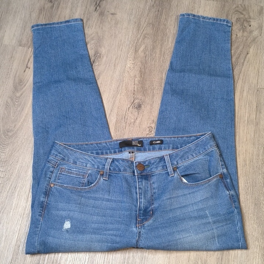 Mid Rise Skinny Stretch w/27.5" Inseam 1822 Adrianna Size 12 sac966 - Picture 2 of 7